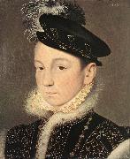 Francois Clouet Portrait of King Charles IX oil on canvas